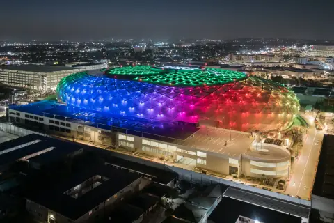Jennifer Steinkamp "Swoosh" at the Intuit Dome