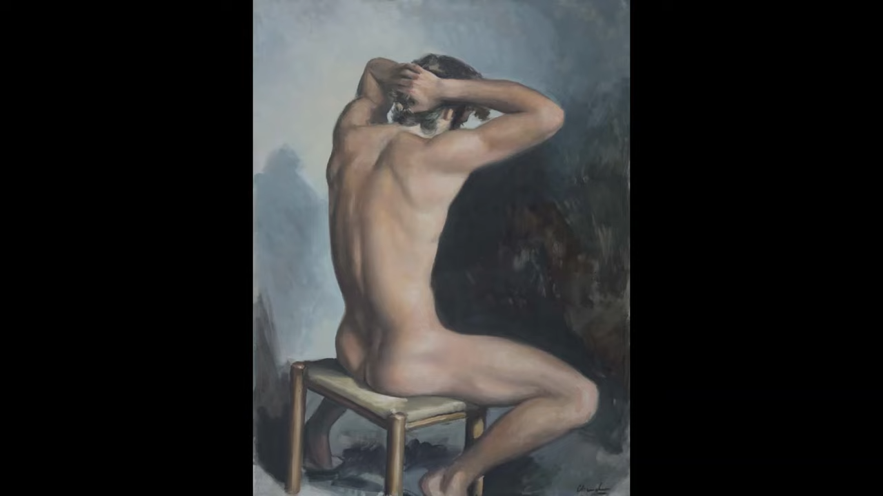 Art in the discovery of male beauty . Peter Churcher